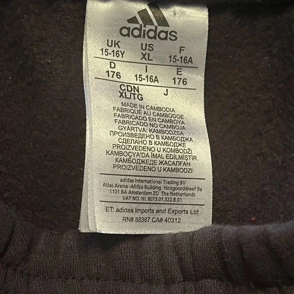 Adidas black Wide Leg Jogging pants size YXL in EUC - Picture 8 of 8